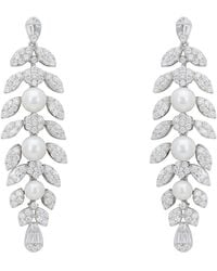 LÁTELITA London - Neutrals Empress Pearl Petal Drop Earrings - Lyst