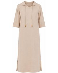 Lou&Up (Formerly Loup Clothing) - Neutrals Cotton Charm Dress Tan - Lyst