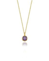 LINYA JEWELLERY - Cosmic Chain Zodiac Necklace Birthstone - Lyst