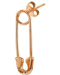 True Rocks - 18Kt Plated Safety Pin Stud Earring - Lyst