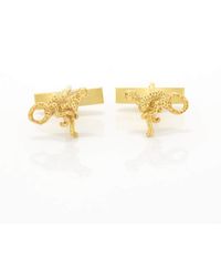 Simon Kemp Jewellers - Cheetah Cufflinks Eighteen Carat On Sterling - Lyst