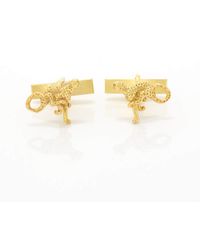 Simon Kemp Jewellers - Cheetah Cufflinks Eighteen Carat On Sterling - Lyst