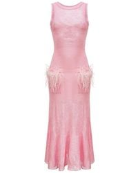 Andreeva - Pink Knit Day Dress - Lyst