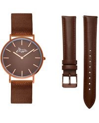 Bermuda Watch Company - Annie Apple Jumeirah Rose Gold Mocha Interchangeable - Lyst