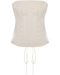 Pcfg - Neutrals Daydreamers Structured Corset - Lyst