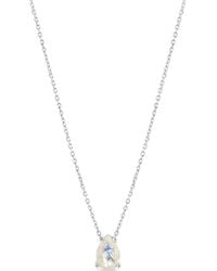 SALLY SKOUFIS - Pure Droplet Necklace Petite With Natural Moonstone - Lyst