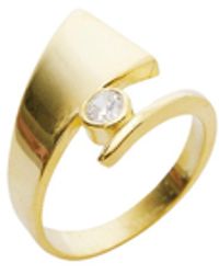 Spero London - Triangle Wrapping Sterling Solitaire Ring - Lyst