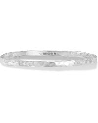 Dower & Hall - 4Mm Hammered Nomad Bangle - Lyst