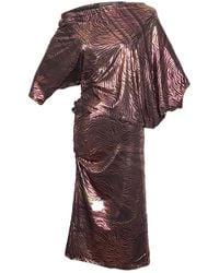 Jennafer Grace - Jungle Flame Angle Dress - Lyst