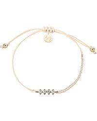 Adriana Pappas Designs - Cz Crystal Bar Bracelet On Colored Cord - Lyst