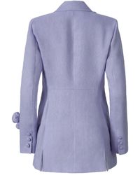 Lita Couture - Rosette Appliqué Blazer - Lyst