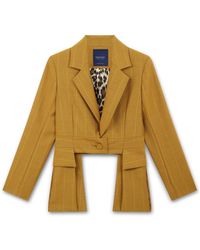 Amanda Thompson Couture - Andy Suit Jacket Mustard Pinstripe - Lyst