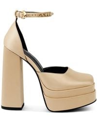 Rag & Co - Neutrals Martini Latte Sky High Platform Sandals By Rag & Co - Lyst
