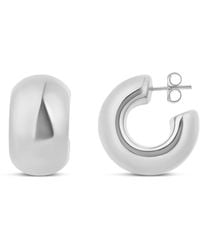 SHYMI - Curved Chunky Hoops - Lyst