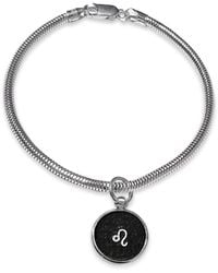 N'damus London - Leo Zodiac Astrolab Leather & Sterling Bracelet - Lyst