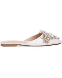 Rag & Co - Astre Pearl Embellished Shimmer Mules In - Lyst