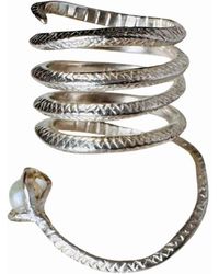 Aki Roc Jewelry - The Statement Snake Ring With Japanese Akoya Sea Pearl - Lyst