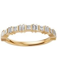Aya Fine Jewelry - Baguette & Princess Cut Lab Diamond Wedding Band Ring - Lyst