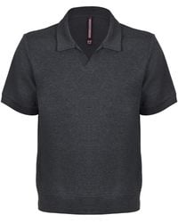 DAVID WEJ - Enzo Cotton V-Neck Polo - Lyst