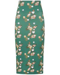 Sophie Cameron Davies - Floral Midi Jersey Skirt - Lyst