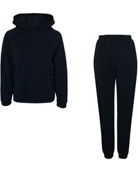 2KStyle - Magda Cotton Hoodie And Track Pants Set On Fleece - Lyst