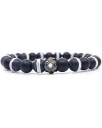 Shar Oke - Matte Agate, Freshwater Pearl & Onyx Beaded Bracelet - Lyst