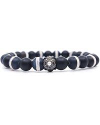 Shar Oke - Matte Agate, Freshwater Pearl & Onyx Beaded Bracelet - Lyst