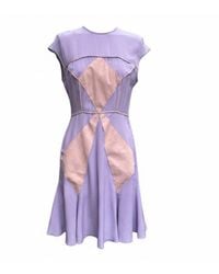 Imaatu - Trapez Silk Mini Dress – Alcantara Geometric Inlays & Open Back Detailing - Lyst