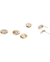 Saachi - Disc Small Stud Earring Set - Lyst