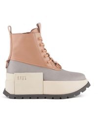 United Nude - Vegetan Leather Lace-Up Combat Boots - Lyst