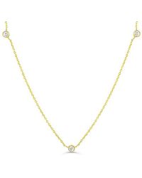 Lily Flo Jewellery - Scattered Stars 3 Diamond Station Necklace - Lyst