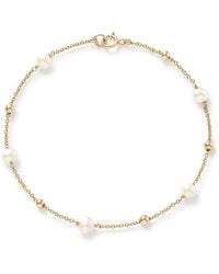 Pearls of the Orient Online - Credo Fine Chain Bracelet With Cultured Freshwater Pearls & Beads - Lyst