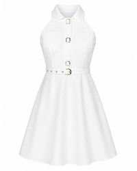 Girl In Mind - Francesca Button Up Midi Dress - Lyst