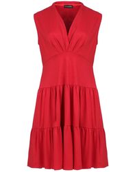 Conquista - Sleeveless V-Neck Jersey Dress - Lyst