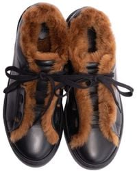 Fursho - Classic Shearling-Lined Lace-Up Trainers - Lyst
