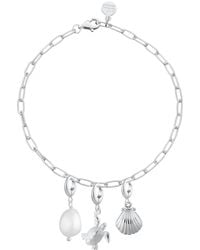 Lily Charmed - Sterling Ocean Oval Link Charm Bracelet - Lyst