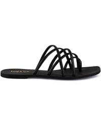 Rag & Co - Sweetin Strappy Flat Slip On Sandals By Rag & Co - Lyst