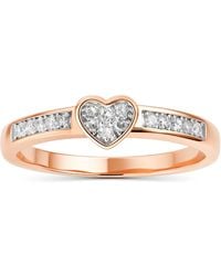 Kylie Harper - Petite Diamond Heart Ring - Lyst