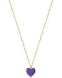 Rejected Hearts Club - Single Hearted Girl Filled Necklace With Magnetic Clasp - Lyst
