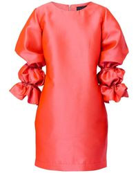 Helen Mcalinden - Aurora Coral Begonia Orange Dress - Lyst
