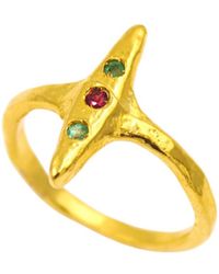 1610Istanbul - Byzantine Emerald Ruby Ring - Lyst