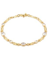 Lulu B London - Topaz Gemstone Chain Bracelet - Lyst