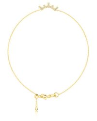 Genevieve Collection - 18K Eyelash Shape Diamond Bracelet - Lyst