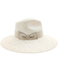 DORIA 1905 - Panama Sisal Wide Brim Drop Hat - Lyst