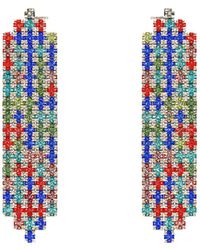 Maison De Gala - Elenora Oval Cascade Crystal Earrings - Lyst
