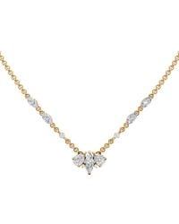 Aya Fine Jewelry - Pear & Marquise Lab Diamond Station Necklace - Lyst