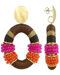 LOTT.gioielli - Combi Oval Deluxe Earrings L - Lyst