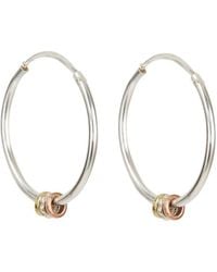 Charlotte's Web Jewellery - Maharani Spin And Wish Silver Hoop Earrings - Lyst