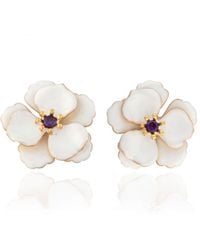 Milou Jewelry - Viola Flower Earrings - Lyst