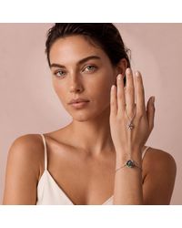 Unaloe - Sterling Rose Hand Chain With Emerald – Contemporary Luxury Jewelry For - Lyst